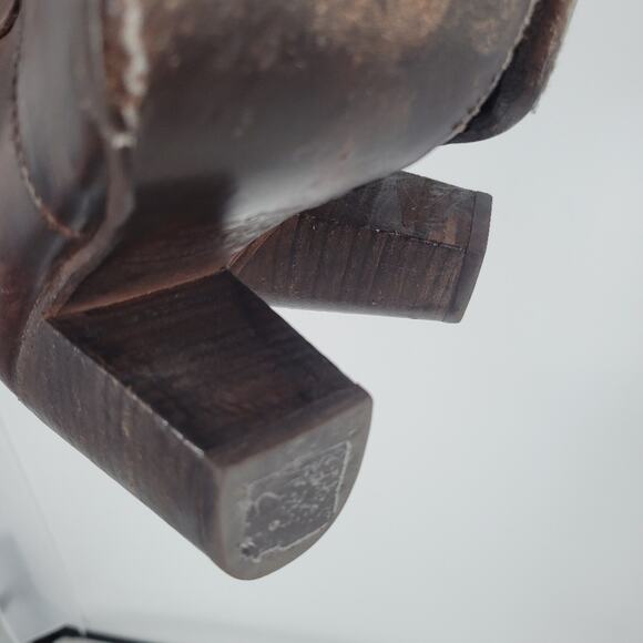 Bed Stu Brown Distressed Heeled Isla Booties 7 - Picture 11 of 14